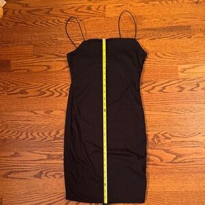 Iris Black Mini Dress with Spaghetti Straps